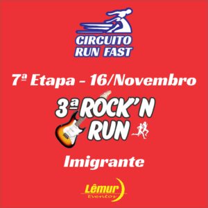 8 - Circuito Run Fast 2025 - Card 7ª Etapa Rock'n Run
